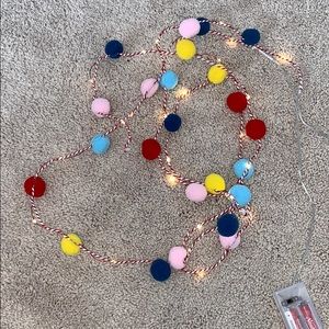 Two pack pompom string lights